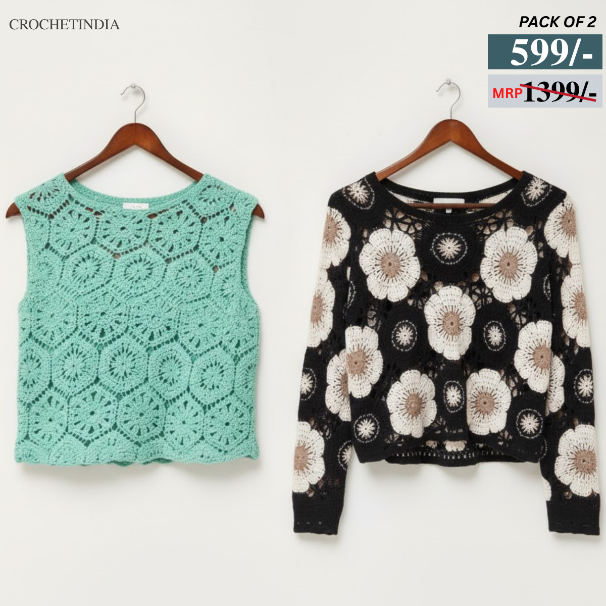 Combo Crochet Tops: Perfect for Winter Warmth & Summer |CC-02