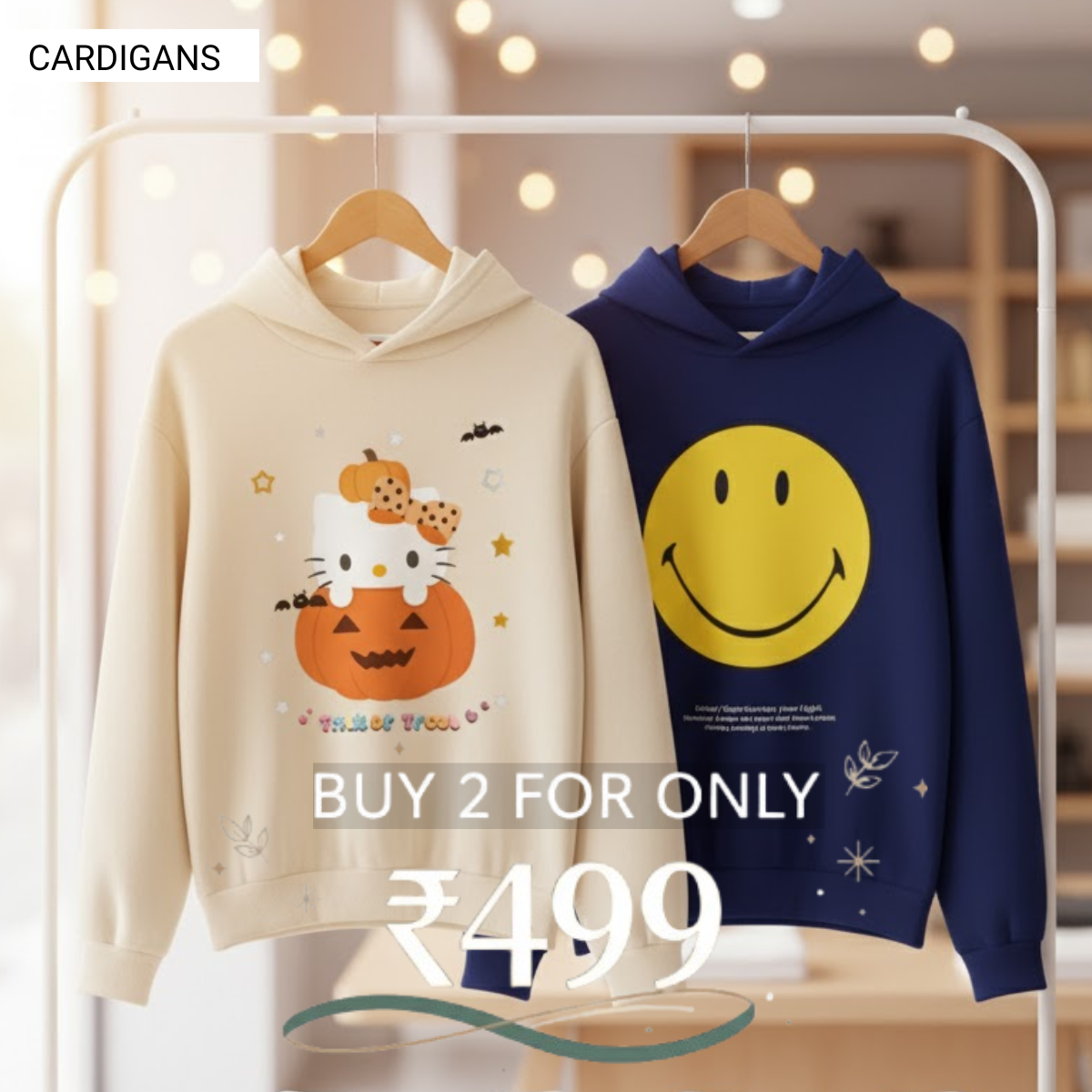 Combo of 2 Women's Cozy Hoodies | Stylish Winter Pack | CH-06