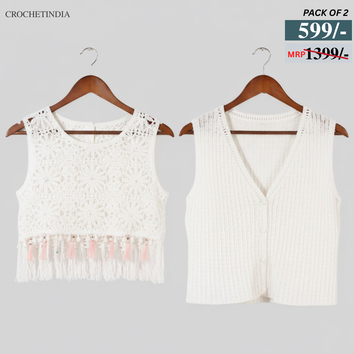 Combo Crochet Tops: Perfect for Winter Warmth & Summer |CC-03