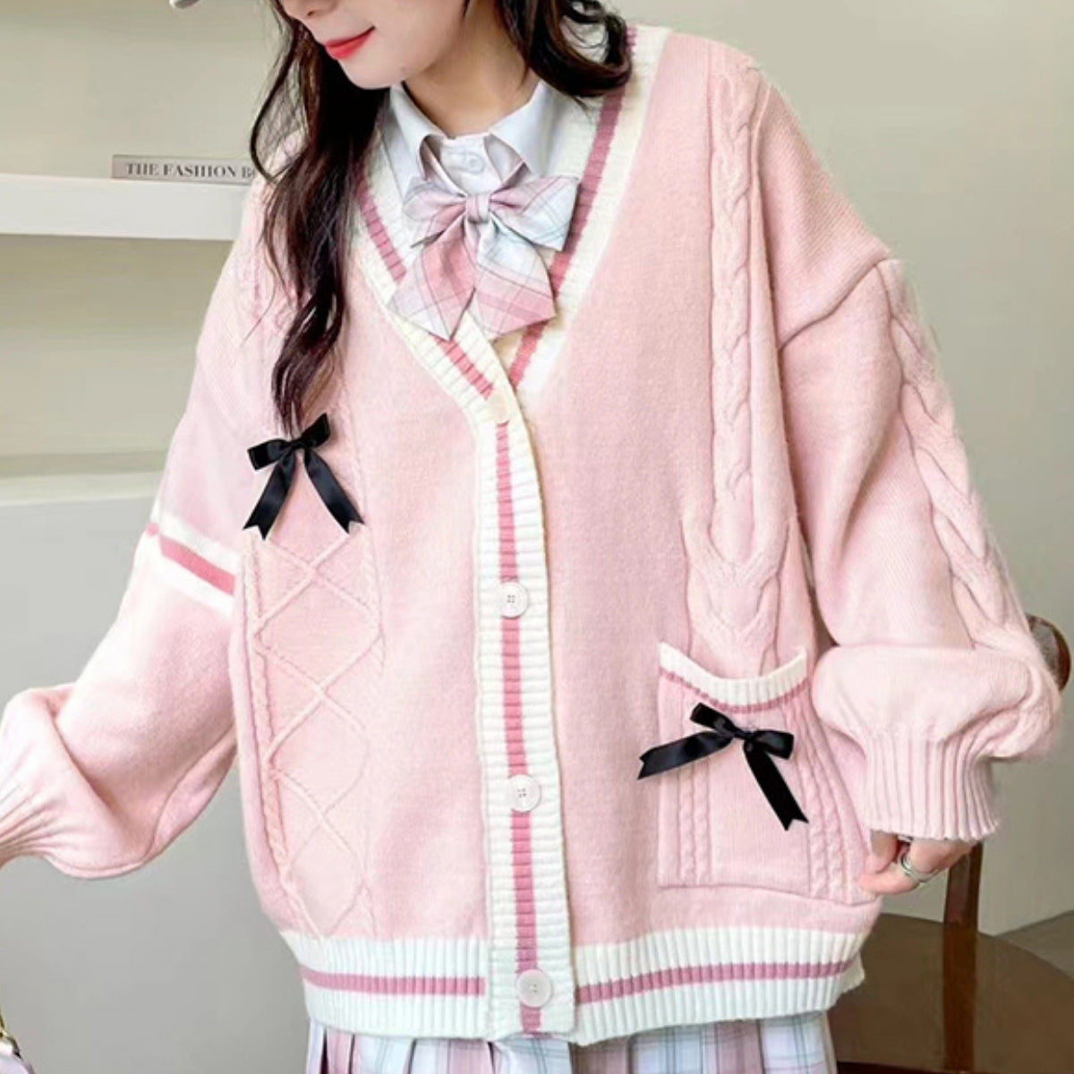 Pink With Beautiful Embroidery Winter Wear Cardigan Best Selling