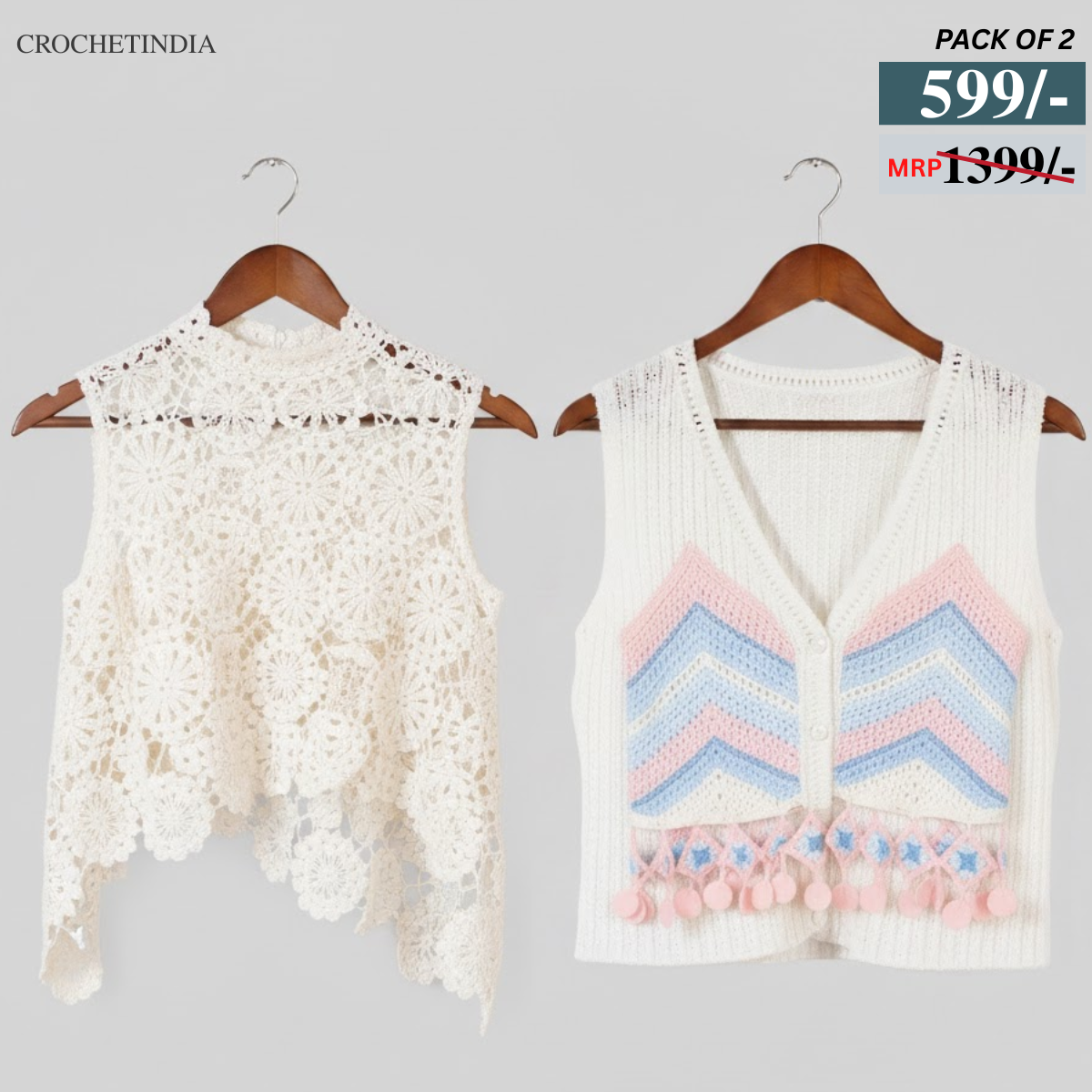 Combo Crochet Tops: Perfect for Winter Warmth & Summer |CC-04