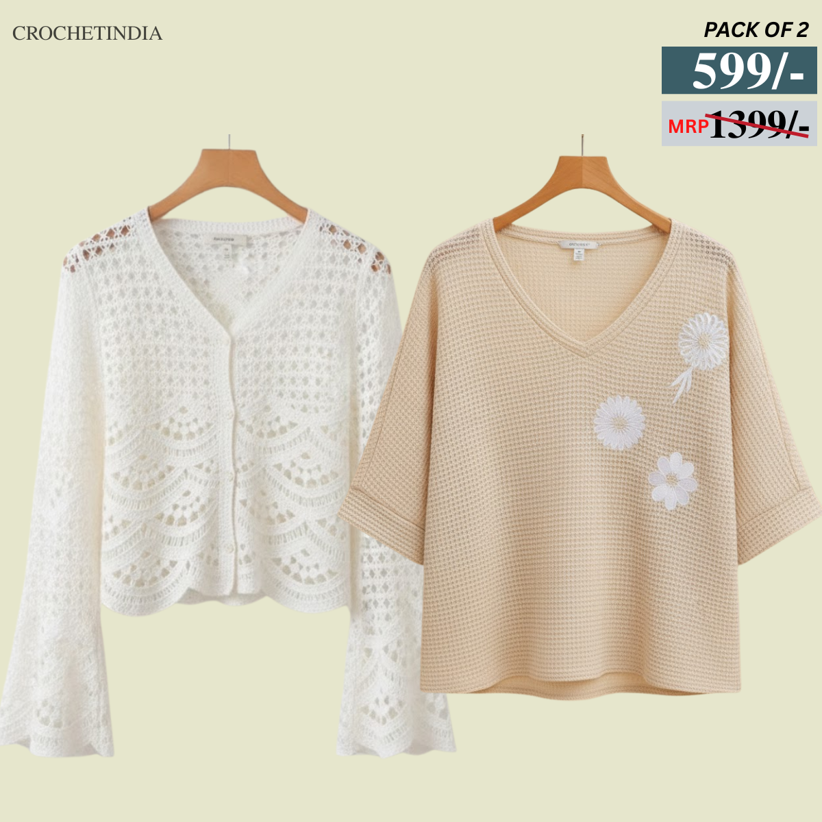 Combo Crochet Tops: Perfect for Winter Warmth & Summer |CC-09