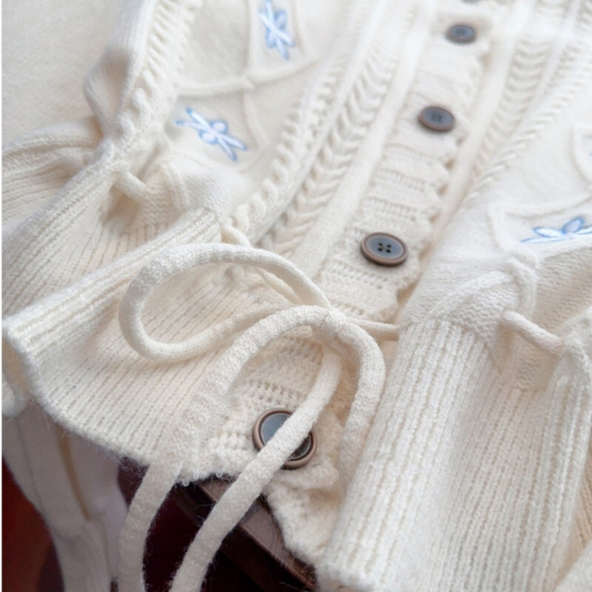 Pink With Elegant Embroidery Winter Wear Cardigan Best Selling