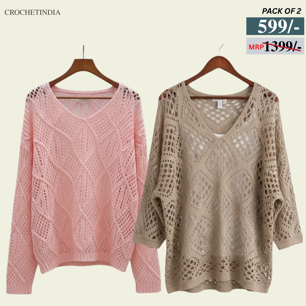 Combo Crochet Tops: Perfect for Winter Warmth & Summer |CC-07