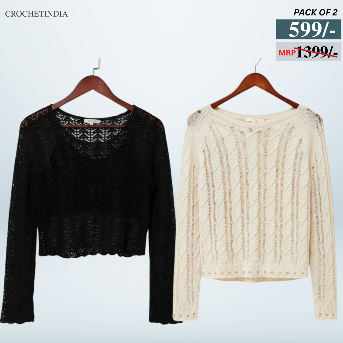 Combo Crochet Tops: Perfect for Winter Warmth & Summer |CC-01