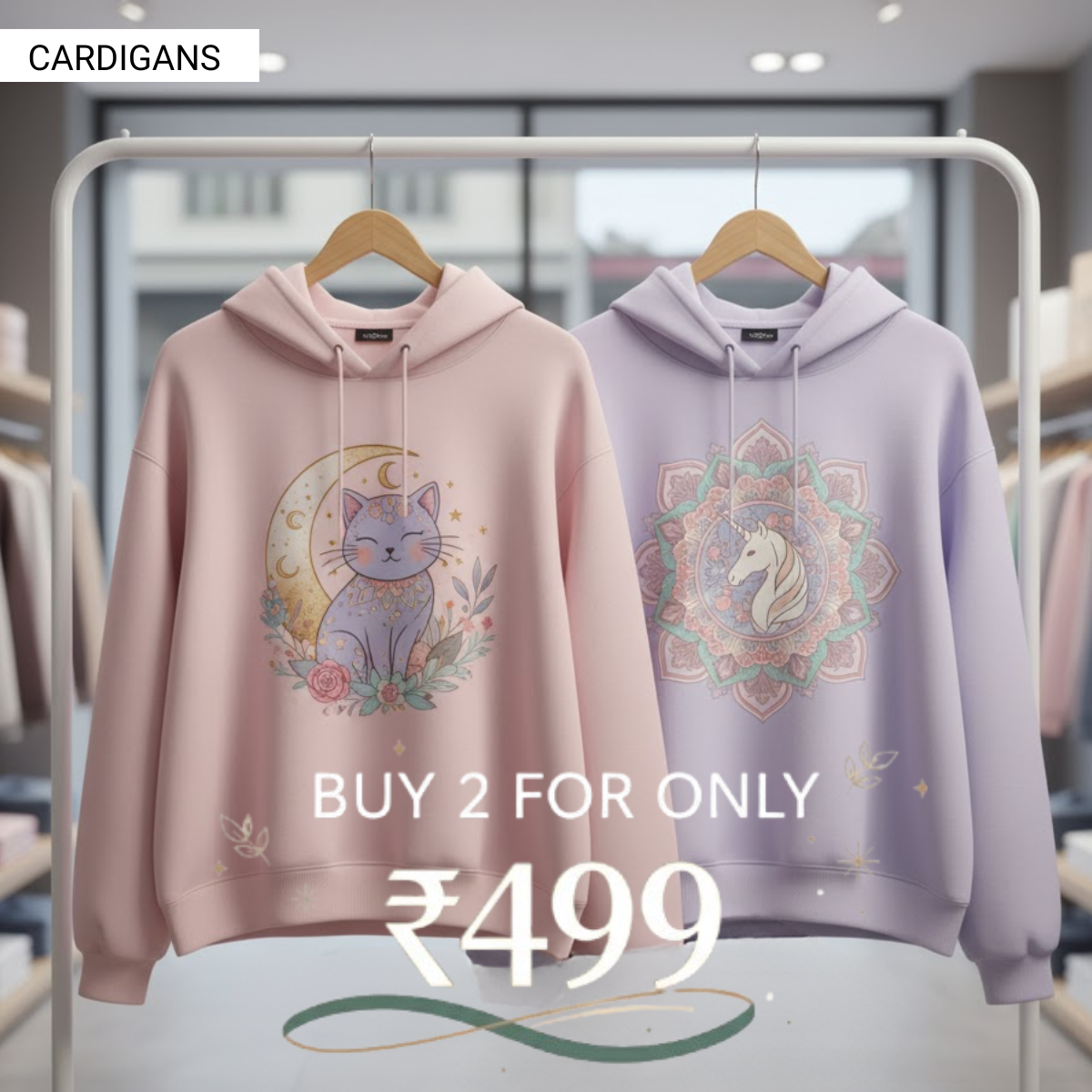 Combo of 2 Women's Cozy Hoodies | Stylish Winter Pack | CH-02