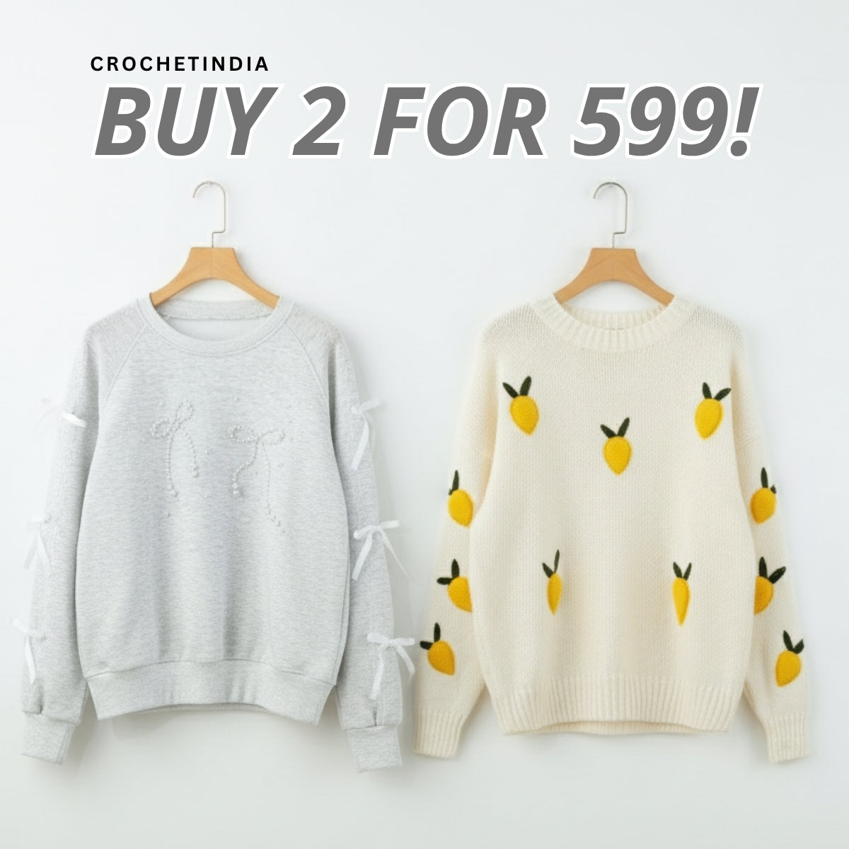 Pack of 2 Cozy Pullovers Sweaters – Soft & Stylish Winter Wear|SP-08
