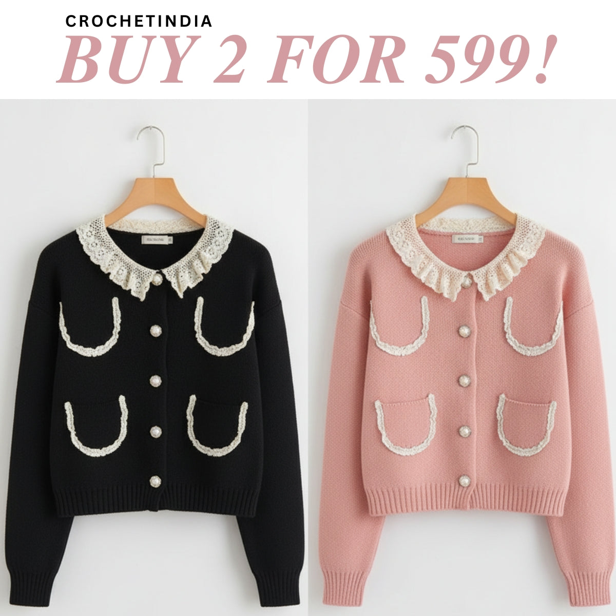Winter Ready Combo Cardigan Duo | Lightweight Comfort |C0-05