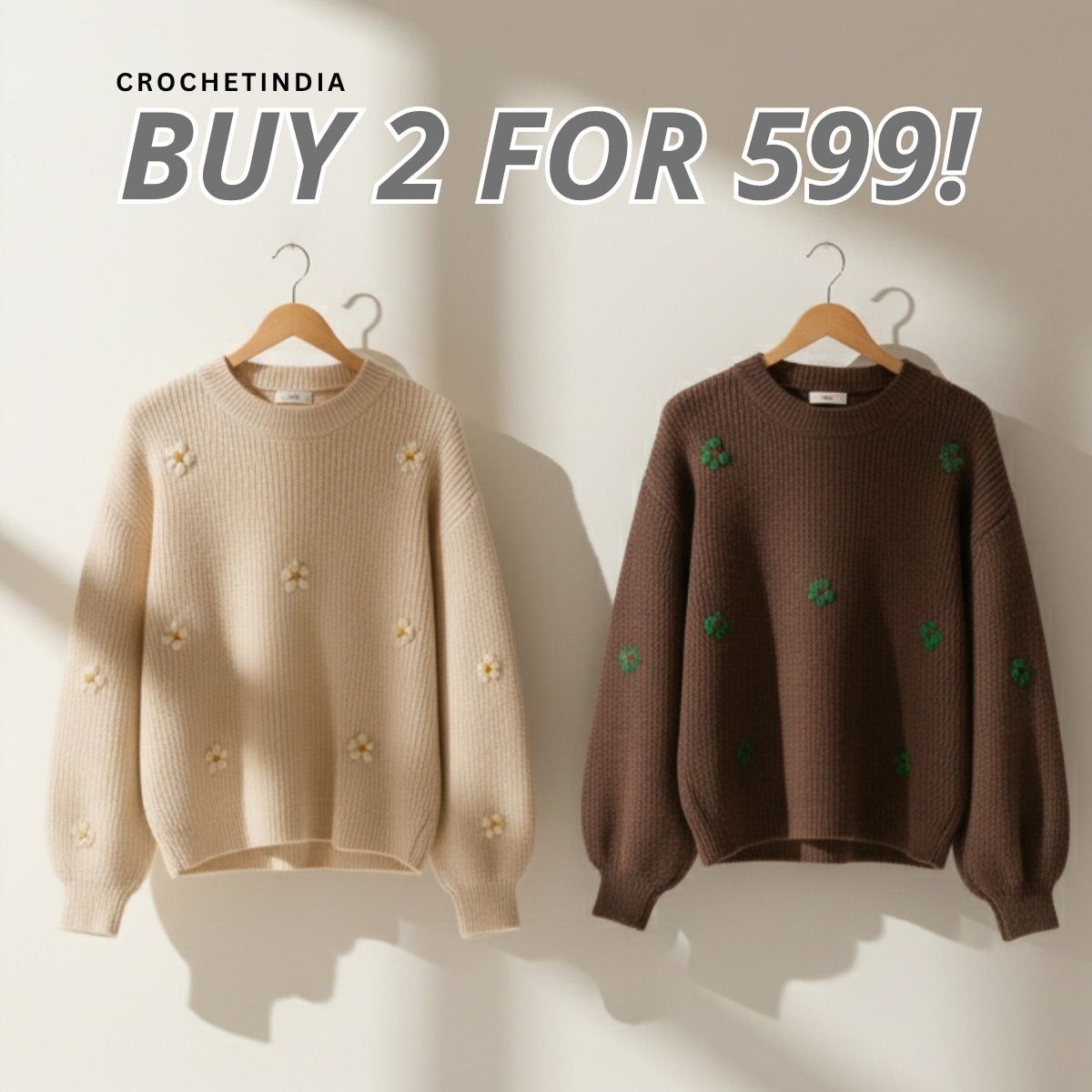 Pack of 2 Cozy Pullovers Sweaters – Soft & Stylish Winter Wear|SP-09