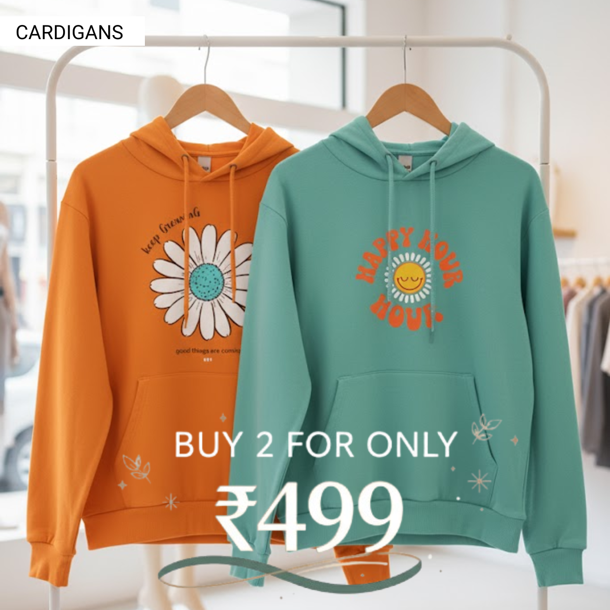Combo of 2 Women's Cozy Hoodies | Stylish Winter Pack | CH-07