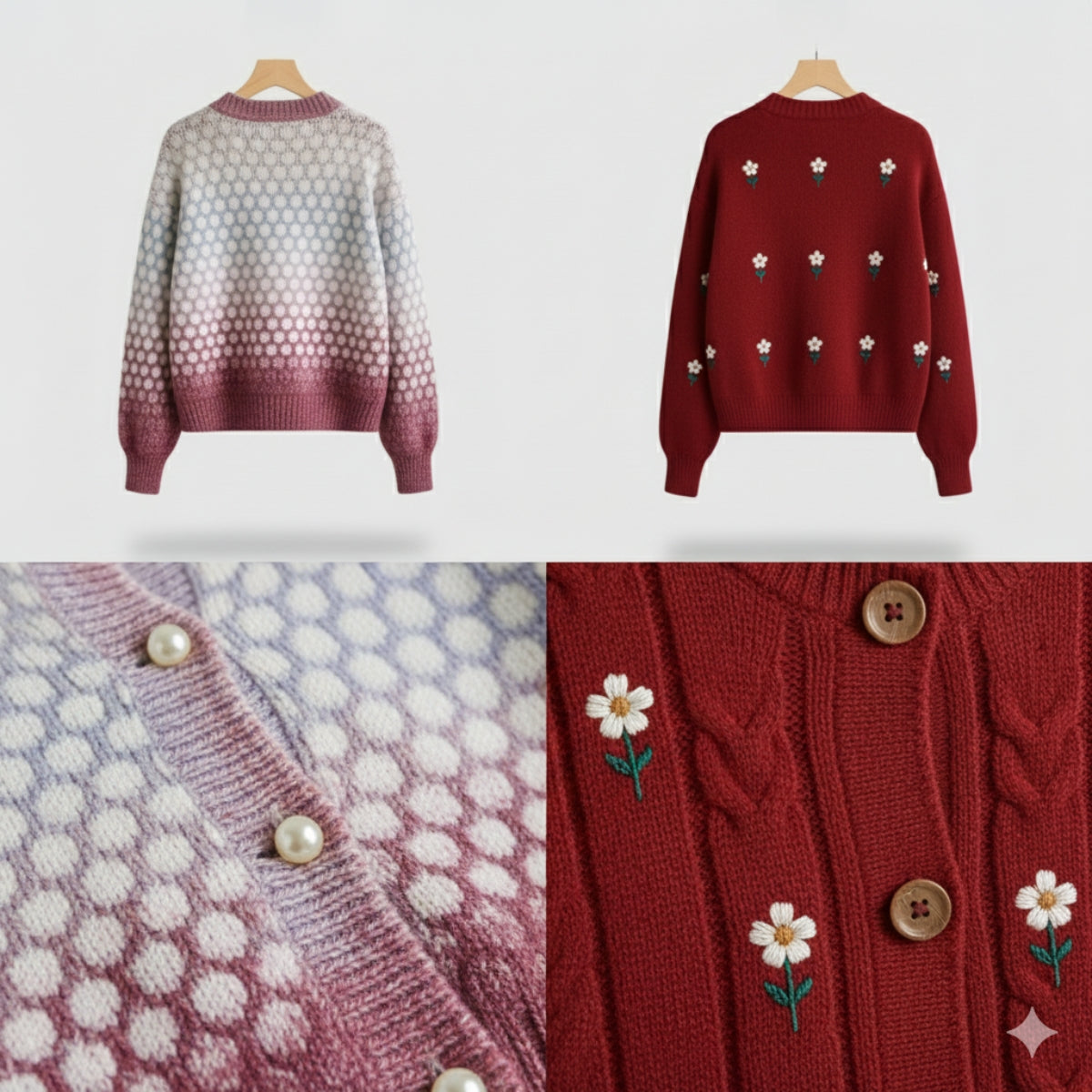 Winter Ready Combo Cardigan Duo | Lightweight Comfort |C0-07