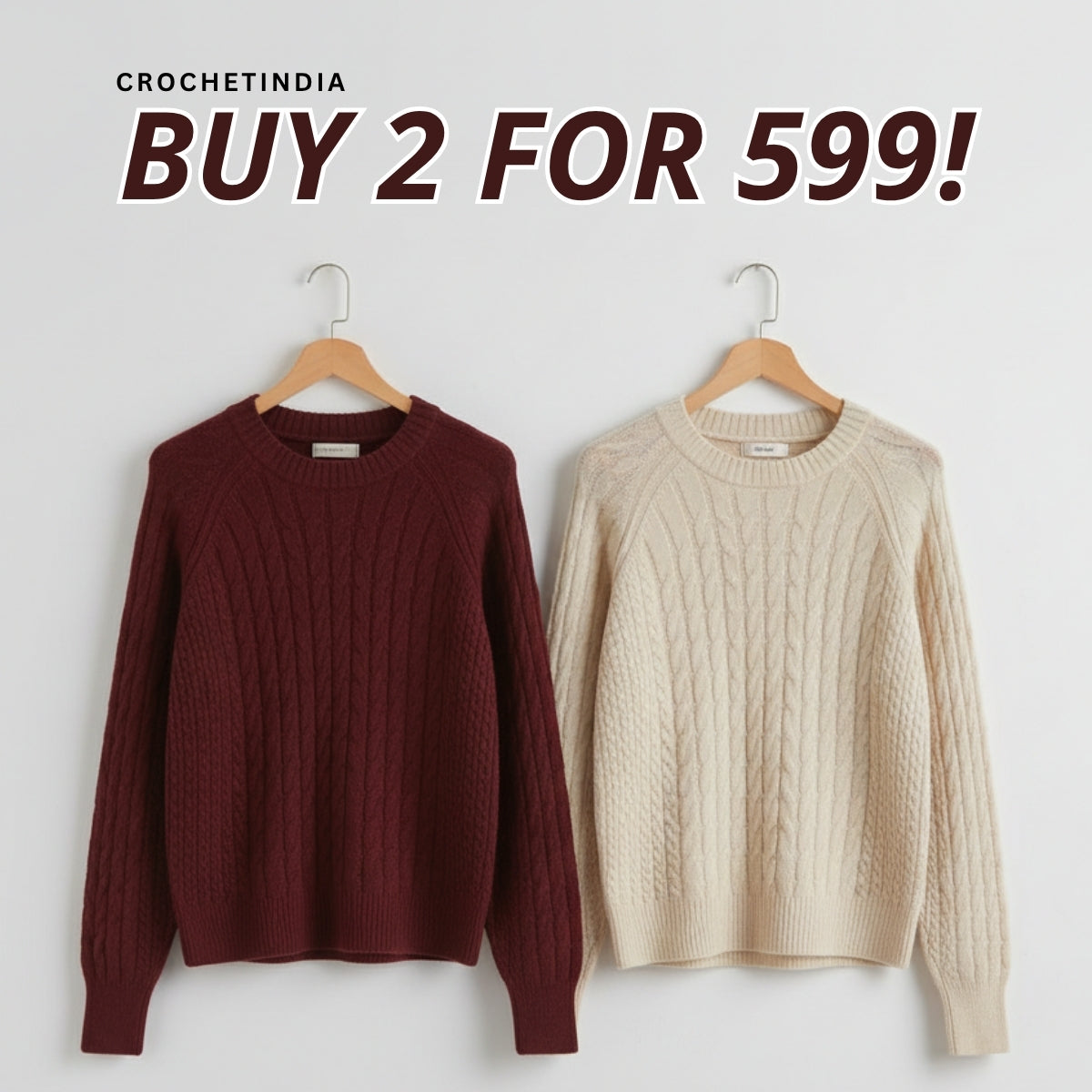 Pack of 2 Cozy Pullovers Sweaters – Soft & Stylish Winter Wear|SP-13