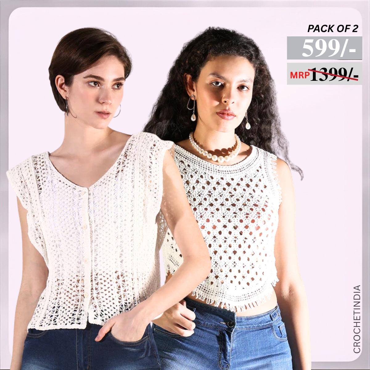 Combo Crochet Tops: Perfect for Winter Warmth & Summer Breeze|CC-07