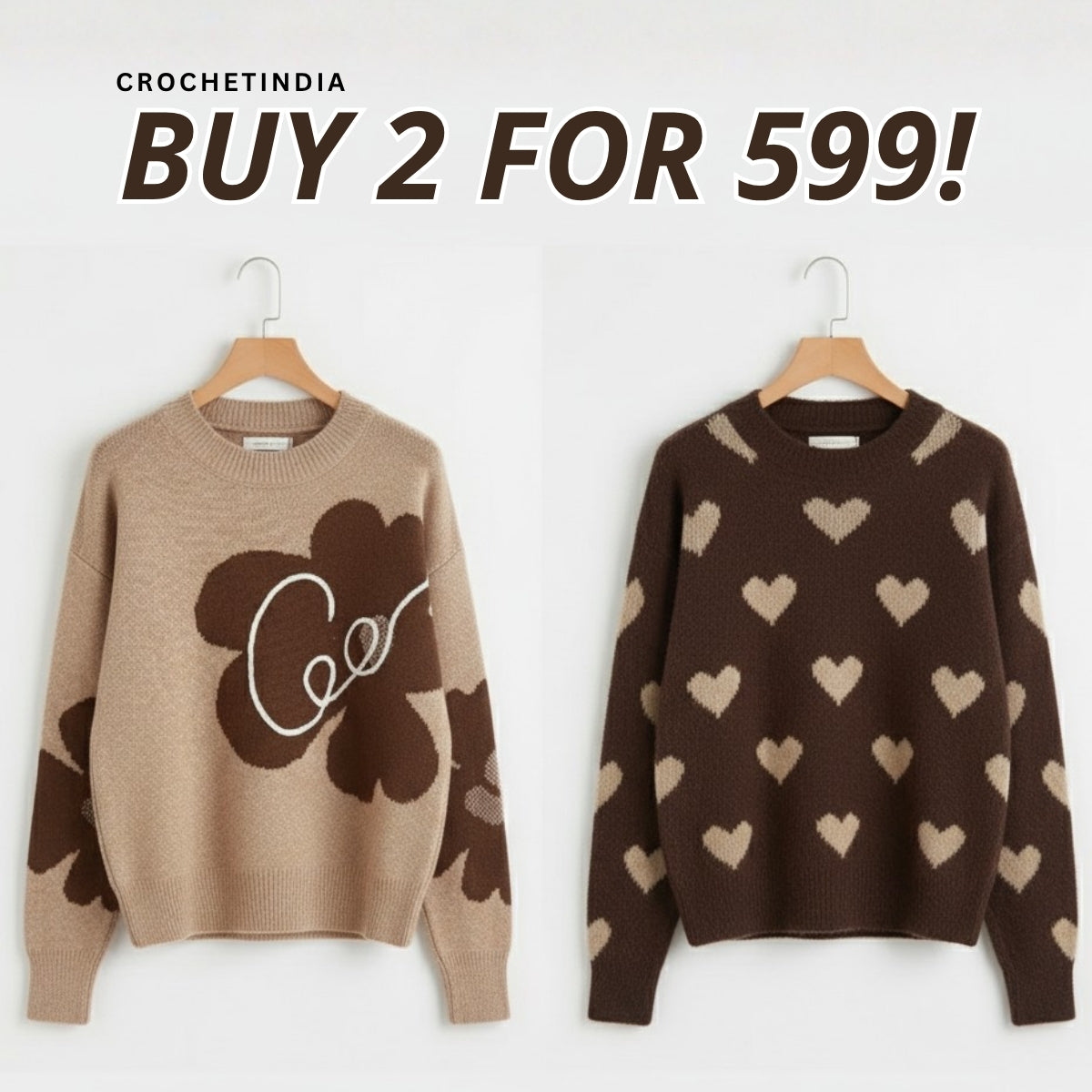 Pack of 2 Cozy Pullovers Sweaters – Soft & Stylish Winter Wear|SP-14
