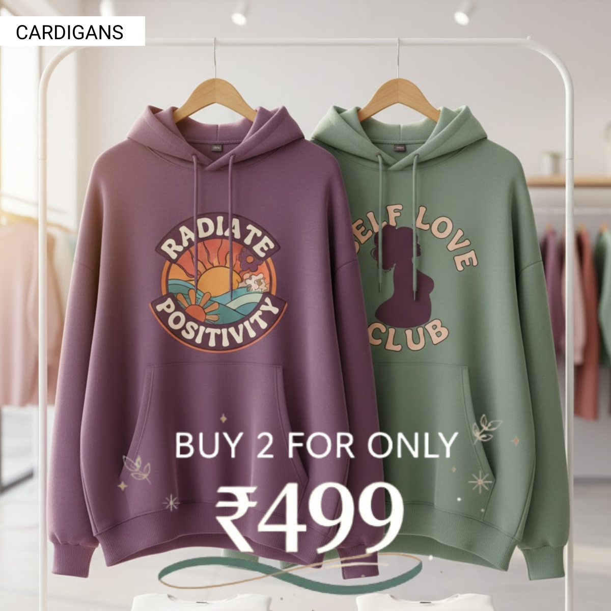 Combo of 2 Women's Cozy Hoodies | Stylish Winter Pack | CH-11