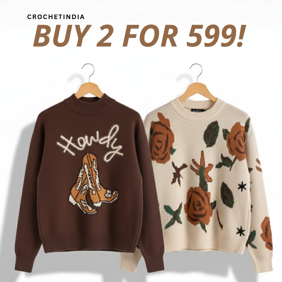 Pack of 2 Cozy Pullovers Sweaters – Soft & Stylish Winter Wear|SP-04