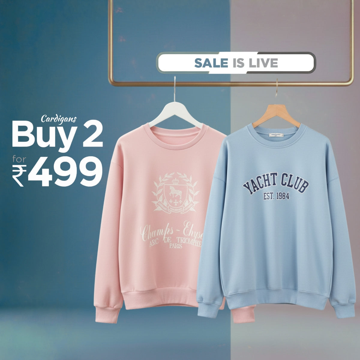 Combo of 2 Women's Cozy Sweatshirts | Stylish Winter Pack | SS-07