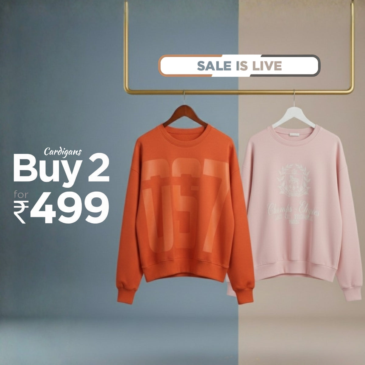 Combo of 2 Women's Cozy Sweatshirts | Stylish Winter Pack | SS-09
