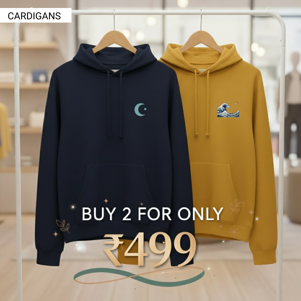 Combo of 2 Women's Cozy Hoodies | Stylish Winter Pack | CH-10