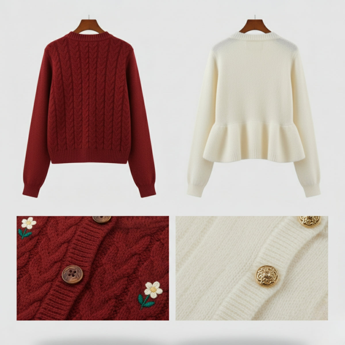 Winter Ready Combo Cardigan Duo | Lightweight Comfort |C0-02