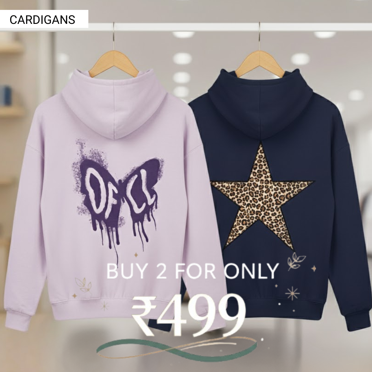 Combo of 2 Women's Cozy Hoodies | Stylish Winter Pack | CH-05