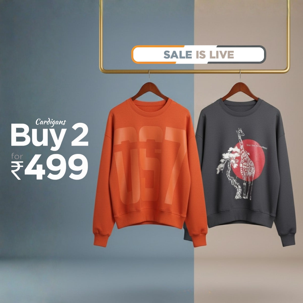 Combo of 2 Women's Cozy Sweatshirts | Stylish Winter Pack | SS-01